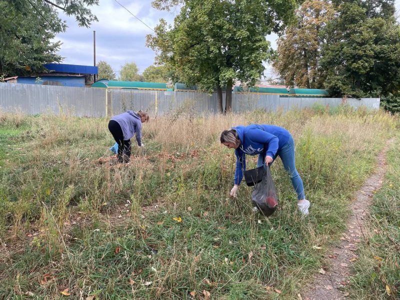 Напередодні Всесвітнього дня прибирання переселенці із Середина-Буди влаштували толоку у шосткинському парку
