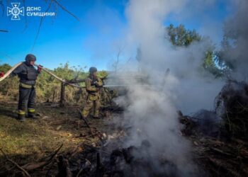 Рятувальники Конотопщини ліквідували займання після влучання російського безпілотника