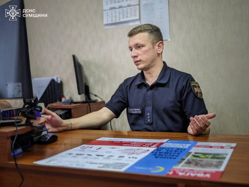 В Шосткинському районі рятувальники в онлайн-режимі навчають молодь правилам безпеки