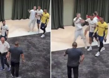 ВІДЕО. Кріштіану Роналду відштовхнув фаната, який хотів зробити селфі