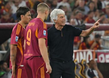 ВІДЕО. Реакція Гасперіні на перший гол Довбика в сезоні 2025/26