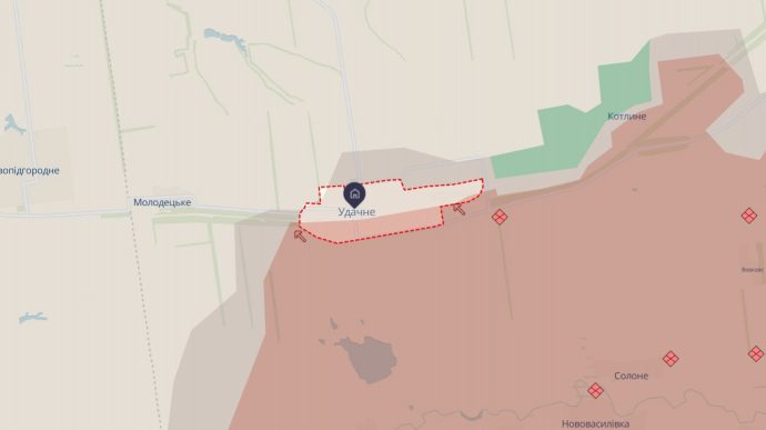ЗСУ відбили селище Удачне на Покровському напрямку і підняли український прапор
