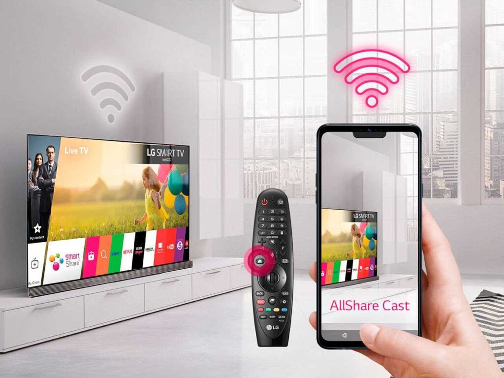 как подключить телефон к телевизору через Wi-Fi