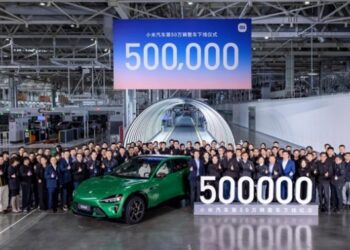 Xiaomi виготовила 500-тисячний електромобіль і прискорює глобальні плани