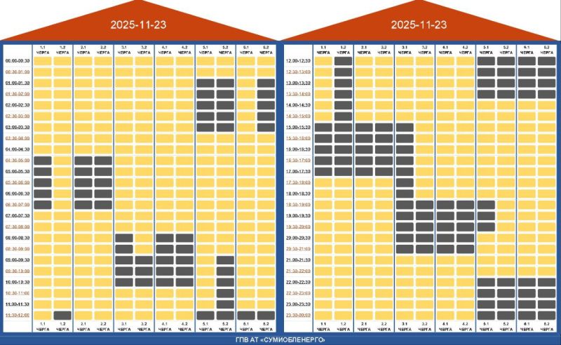 Оприлюднено графіки погодинних відключень світла на 23 листопада