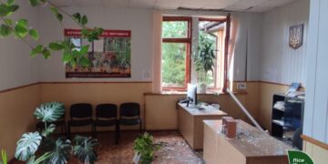 У Шосткинській громаді через ворожий обстріл постраждало лісництво