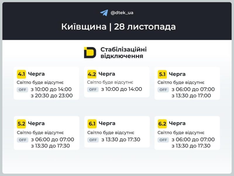 В "Укренерго" розповіли, як відключатимуть світло в останню п’ятницю осені