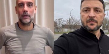 ВІДЕО. Гвардіола у промові торкнувся Зеленського. Не в хорошому контексті