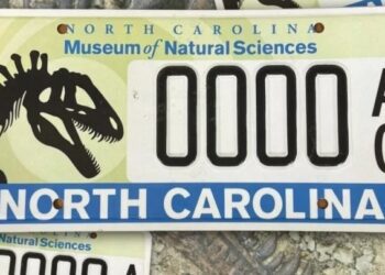 У США почали видавати номери авто зі скелетом динозавра (ФОТО)