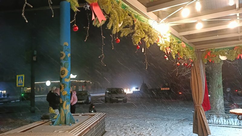 Фотофакт: у Шостці випав перший сніг