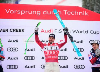 Гірські лижі. У складних умовах визначився переможець супергіганта КС