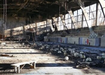 Спорткомплекс у Шостці, який атакував ворог, будуть відновлювати