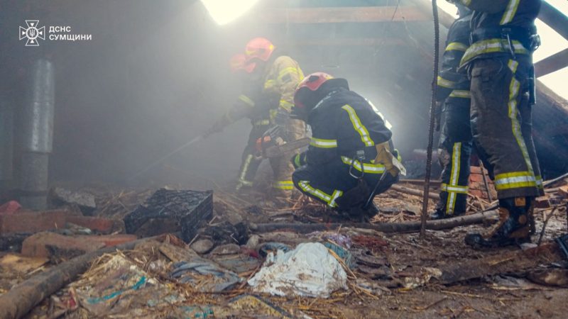 У Ромнах горів будинок