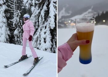 ВІДЕО. З пивом на горі! Дружина Зінченка показала, як відпочиває в Карпатах