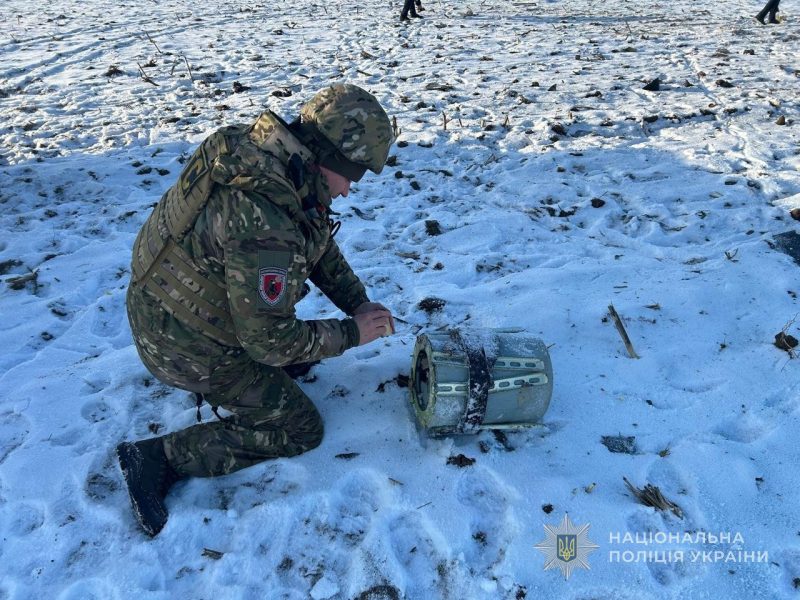 Вибухотехніки поліції Сум знешкодили бойову частину ворожого БпЛА