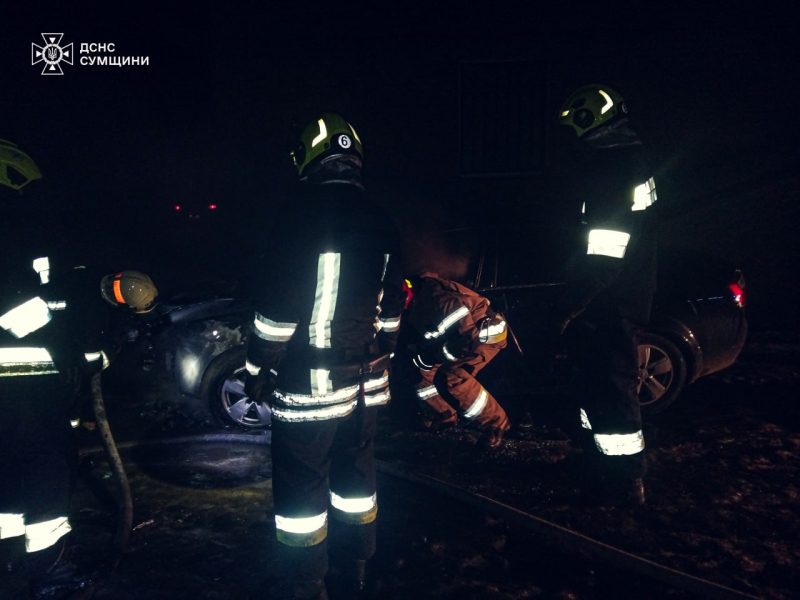 Друга пожежа авто за короткий час в Ромнах: цього разу на Аптекарській&nbsp;