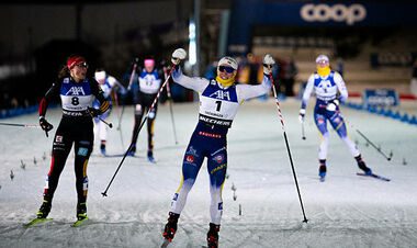 Лижні гонки. Розрив у 0.7 секунди. Ілар виграла розділку, Діггінс &ndash; 4-та
