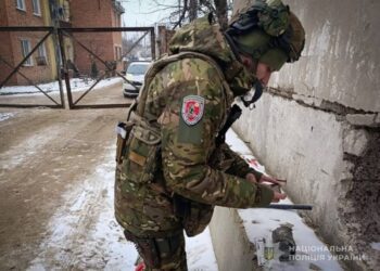 На Сумщині вибухотехніки поліції знешкодили бойову частину російського баражуючого боєприпасу