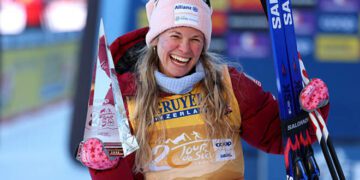 Втретє в кар’єрі: Джессіка Діггінс виграла Тур де Скі 2025/26
