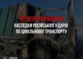 Четверо цивільних поранені внаслідок ворожих ударів по цивільному транспорту на Сумщині, – голова ОВА Олег Григоров
