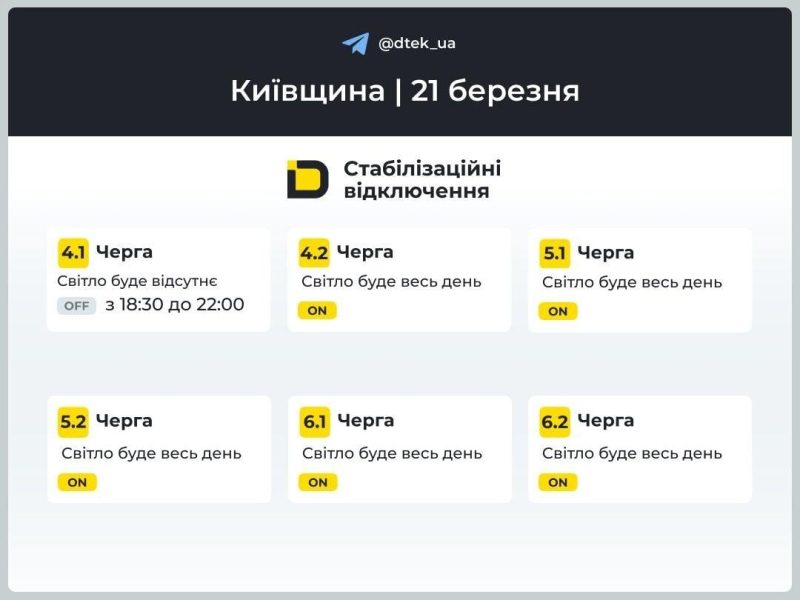 У суботу в Україні знову вимикатимуть світло: хто і коли буде сидіти без електроенергії