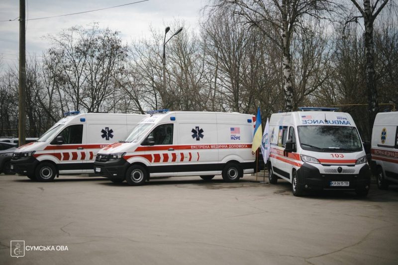 Сумщина отримала 5 сучасних автомобілів екстреної медичної допомоги, - голова ОВА Олег Григоров