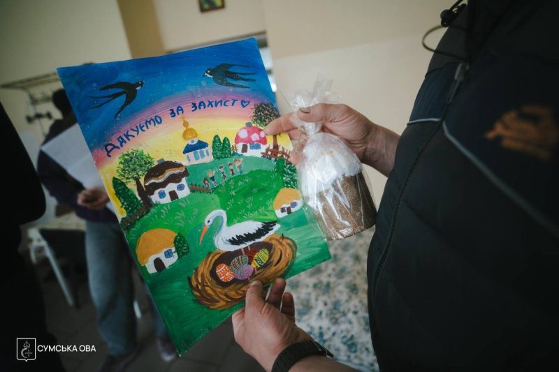 Олег Григоров напередодні Великодня відвідав поранених воїнів і передав допомогу захисникам та дітям Сумщини