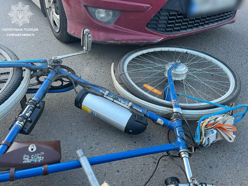 У Сумах 67-річний водій збив велосипедиста, який рухався велосипедною доріжкою на пр. Свободи