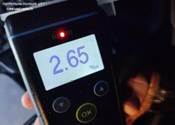 2,65 проміле алкоголю: у такому стані зупинили водія в середмісті Сум