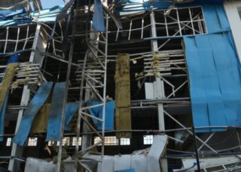 У Сумах через нічну атаку безпілотників пошкоджений легкоатлетичний манеж