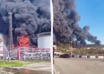 Українські дрони знищили понад половину резервуарів на НПЗ в Туапсе, – супутникові знімки