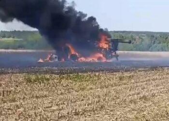 Росіяни атакували три громади Конотопського району: пошкоджені будинки та знищений комбайн