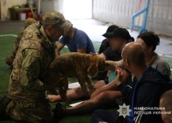Чотирилапі терапевти: у Сумах поранені бійці пройшли психоемоційне розвантаження