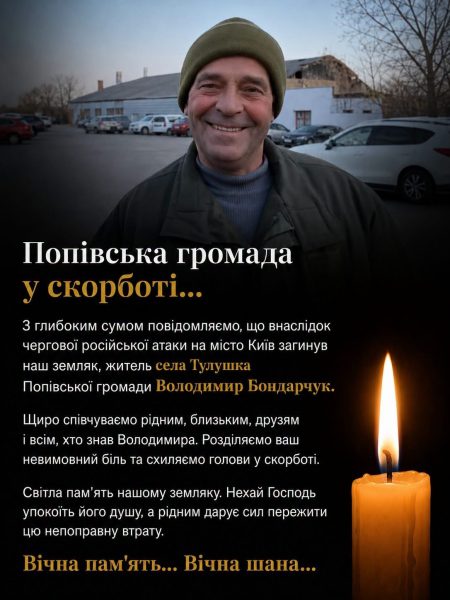 Російська атака на Київ забрала життя трьох уродженців Конотопщини