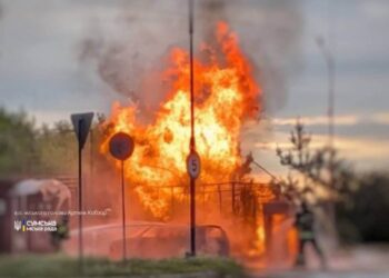 Унаслідок чергового удару по АЗС у Сумах поранено трьох жінок
