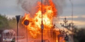 Унаслідок чергового удару по АЗС у Сумах поранено трьох жінок