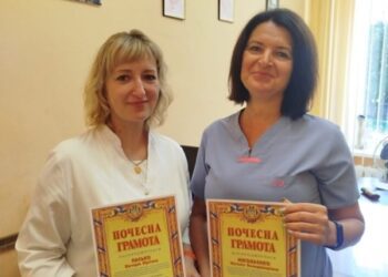 Медпрацівниці конотопської лікарні відзначені грамотами Управління охорони здоров’я Сумської ОВА