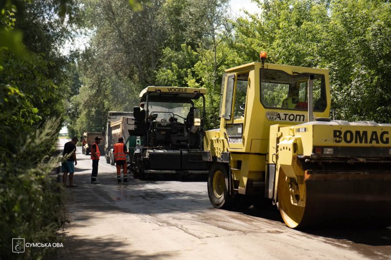 На Роменщині ремонтують стратегічну дорогу до Полтавщини: держава виділила 31 млн грн