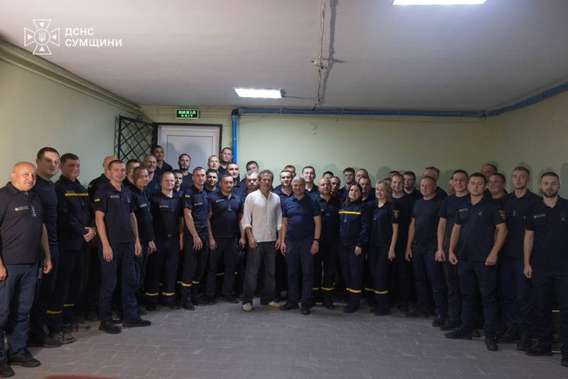 Святослав Вакарчук особисто подякував рятувальникам Сумщини за небезпечну роботу на прикордонні