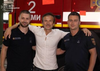 Святослав Вакарчук особисто подякував рятувальникам Сумщини за небезпечну роботу на прикордонні