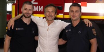 Святослав Вакарчук особисто подякував рятувальникам Сумщини за небезпечну роботу на прикордонні