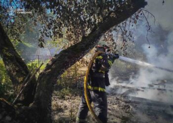 У Шосткинській громаді через ворожу атаку одразу виникло кілька пожеж + Відео