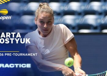 ВІДЕО. Костюк провела тренування на одному з кортів US Open
