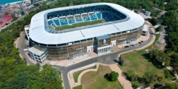 ВІДЕО. Окупанти вдарили по стадіону Чорноморець в Одесі