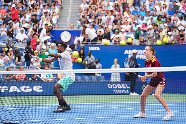ВІДЕО. Світоліна та Монфіс провели спільне тренування перед мікстом US Open