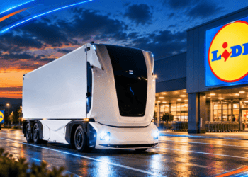 Без кабіни та водія: німецький супермаркет Lidl випустив на дороги безпілотну фуру (ВІДЕО)