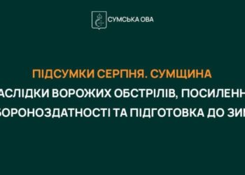 У серпні на Сумщині через ворожі удари загинули 35 мирних мешканців
