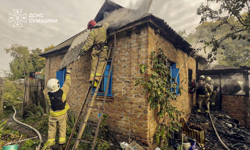 На Липоводолинщині через коротке замикання загорівся житловий будинок