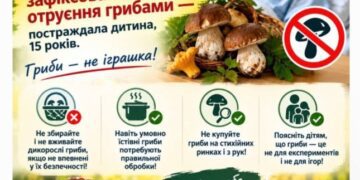 У Лебединській громаді 15-річний хлопець отруївся грибами
